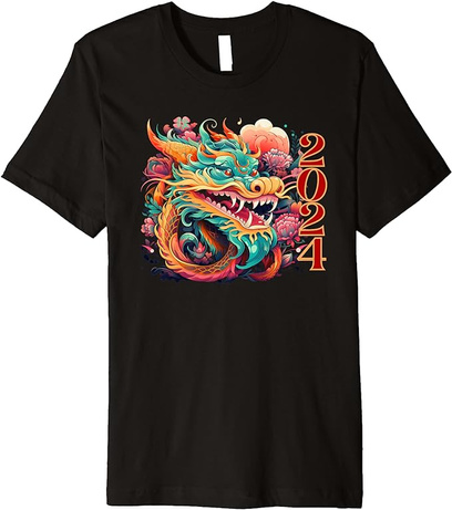 chinese new year 2024 year of the dragon t-shirt